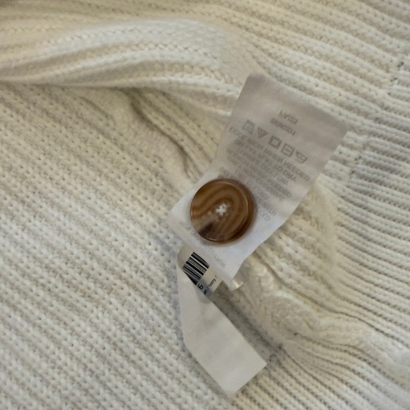 EUC Quince organic cotton oversized boyfriend cardigan ivory S - Picture 4 of 7